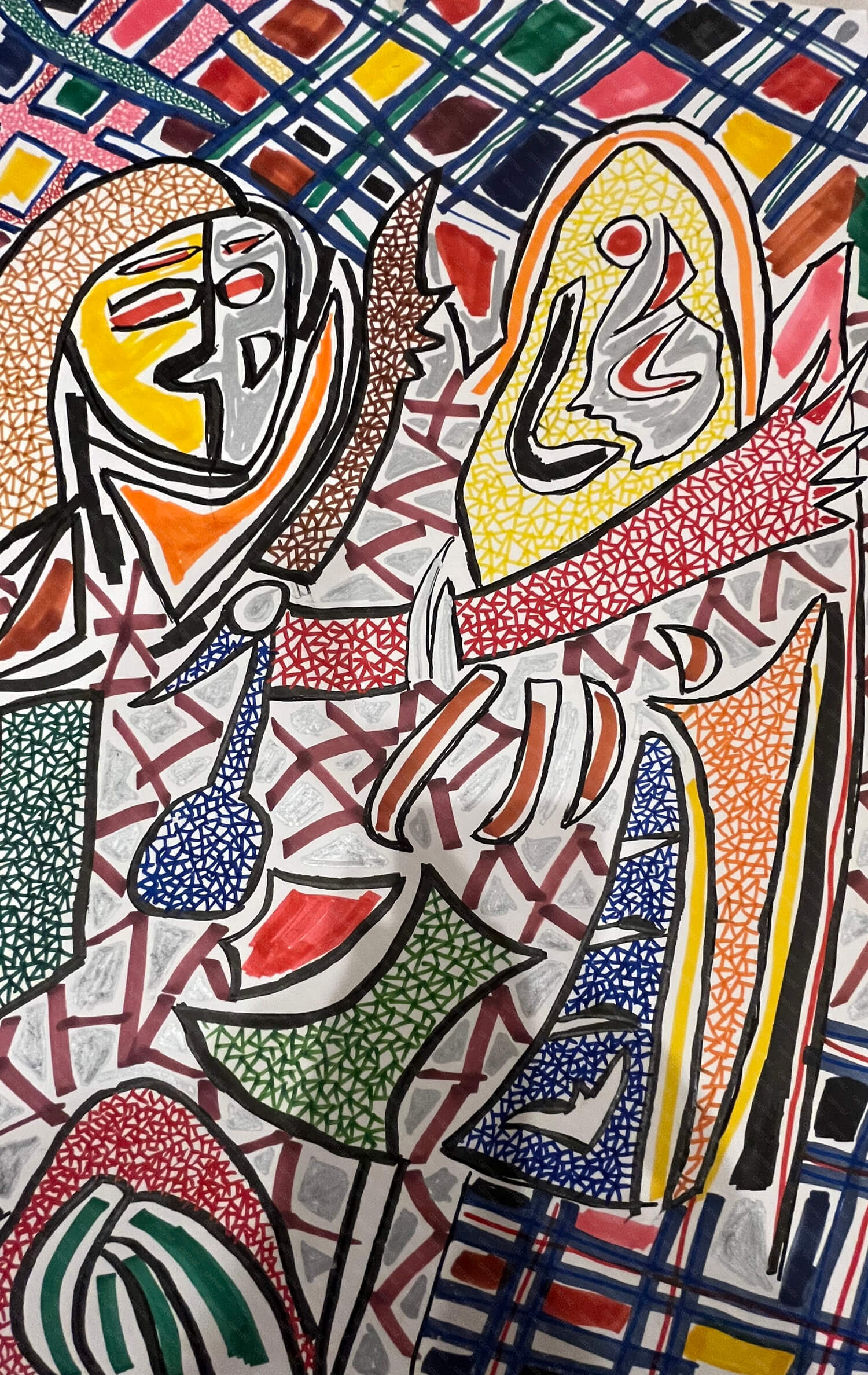 展示用絵画：ピカソのように❗️ [作者:山川勇] – CANVAZ.ART SHOP