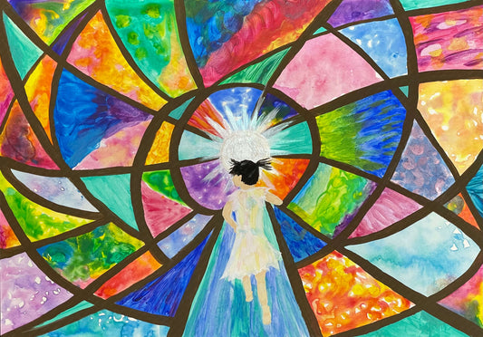 展示用絵画：大切な何かを探す夢 [作者:ＭＩＲＩ]