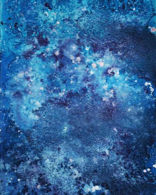 展示用絵画：BLUE No.0 [作者:Belle Isle]