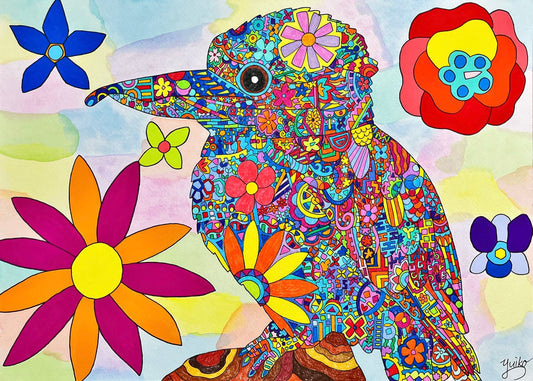 展示用絵画：Let’s laugh [作者:yuiko]