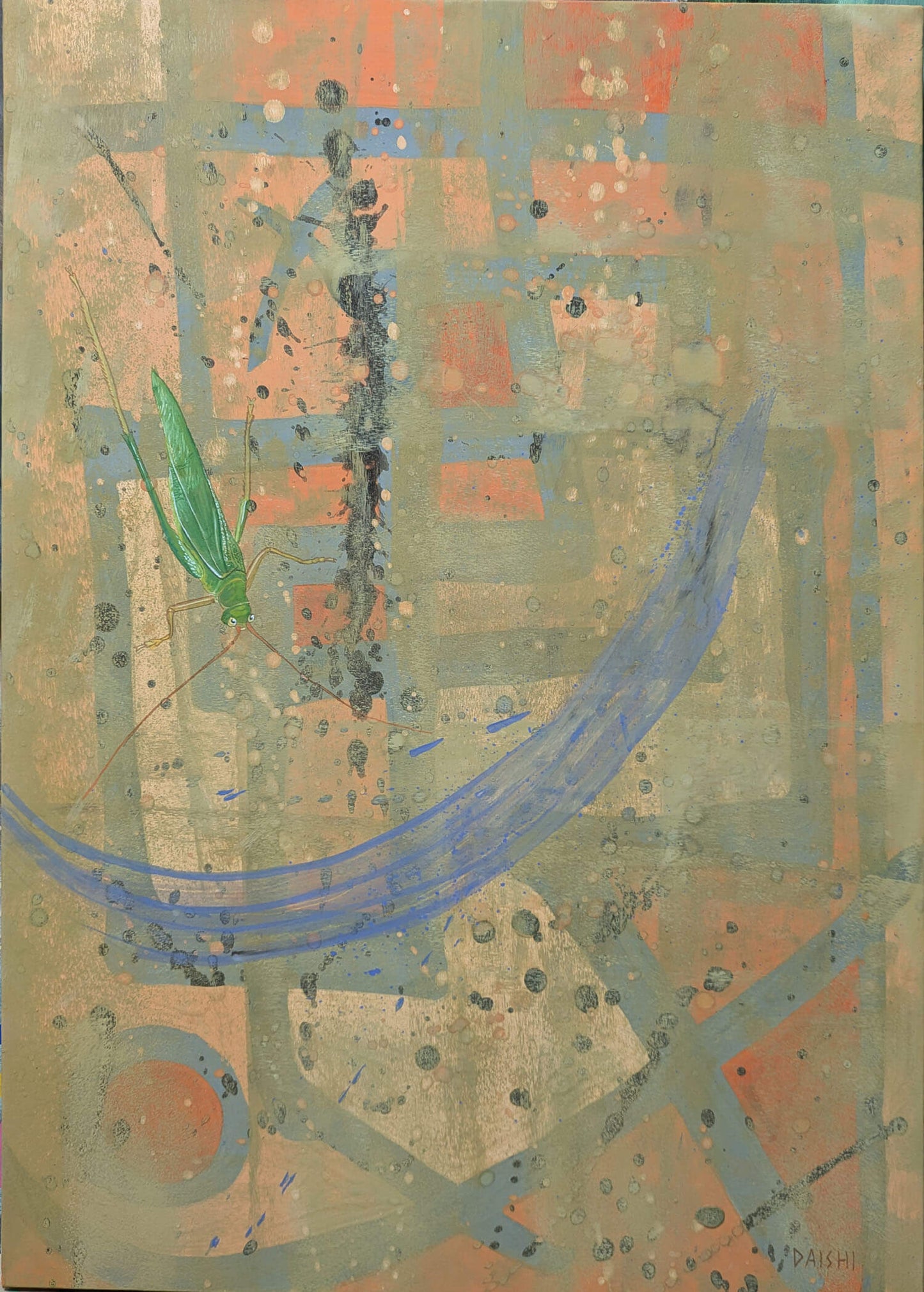 展示用絵画：ツユムシ [作者:DAISHI]