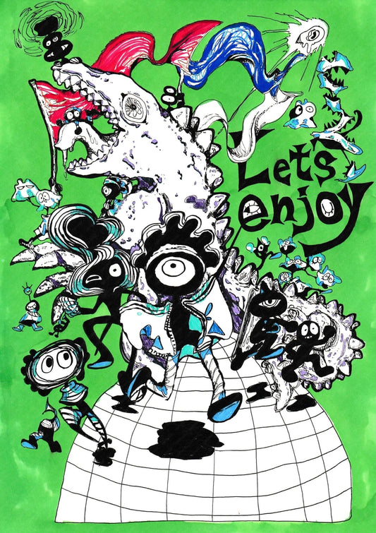 展示用絵画：Let's enjoy [作者:Mouse⭐︎S]