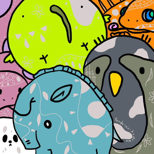 展示用絵画：動物 [作者:panda_no_kodomo]