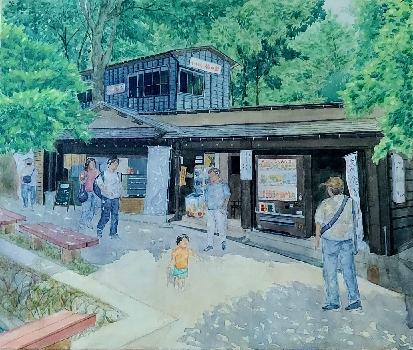 展示用絵画：加茂山公園 [作者:村田　健心]