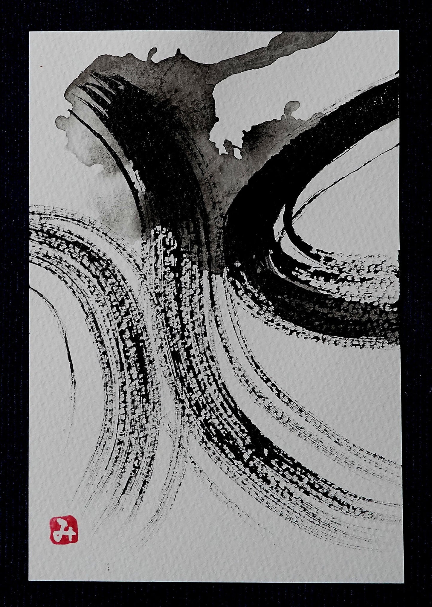 展示用絵画：流水 [作者:イブタン]