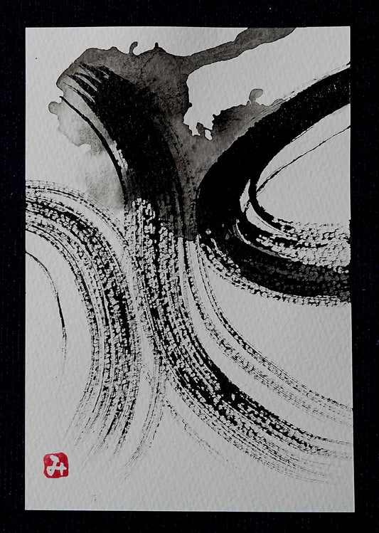 展示用絵画：流水 [作者:イブタン]