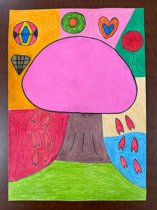 展示用絵画：桜のパステル世界 [作者:kitagawa]