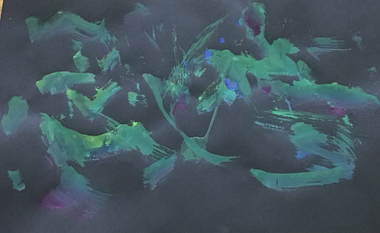 展示用絵画：自由な空 [作者:信川　哲也]