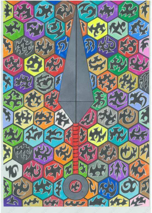 展示用絵画：クナイ① [作者:keito]