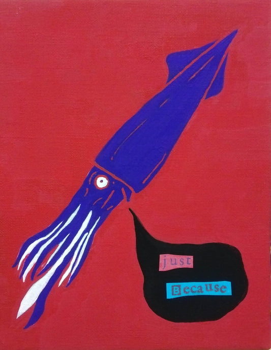 展示用絵画：するめいか [作者:Zoe]