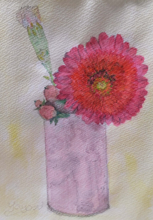 展示用絵画：ただひたすらに [作者:野口弥生]