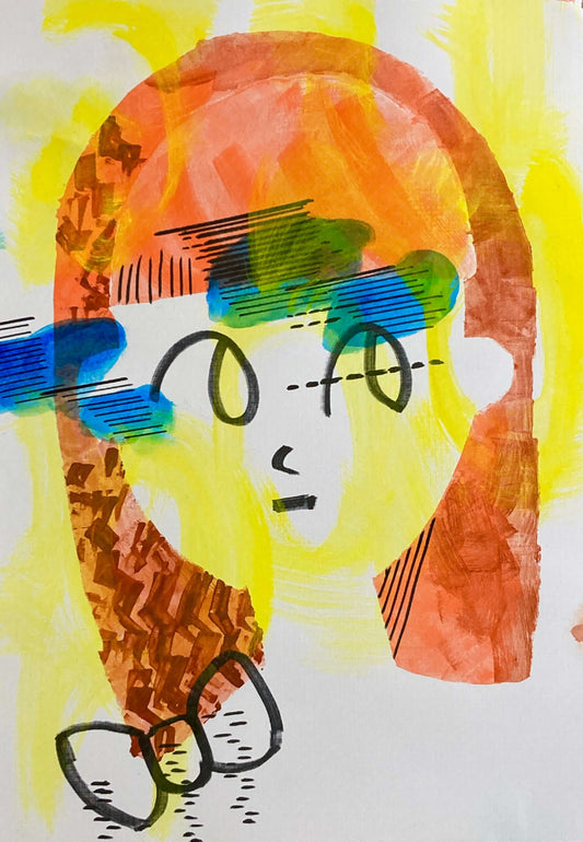 展示用絵画：矢印 [作者:難病アートcafé]