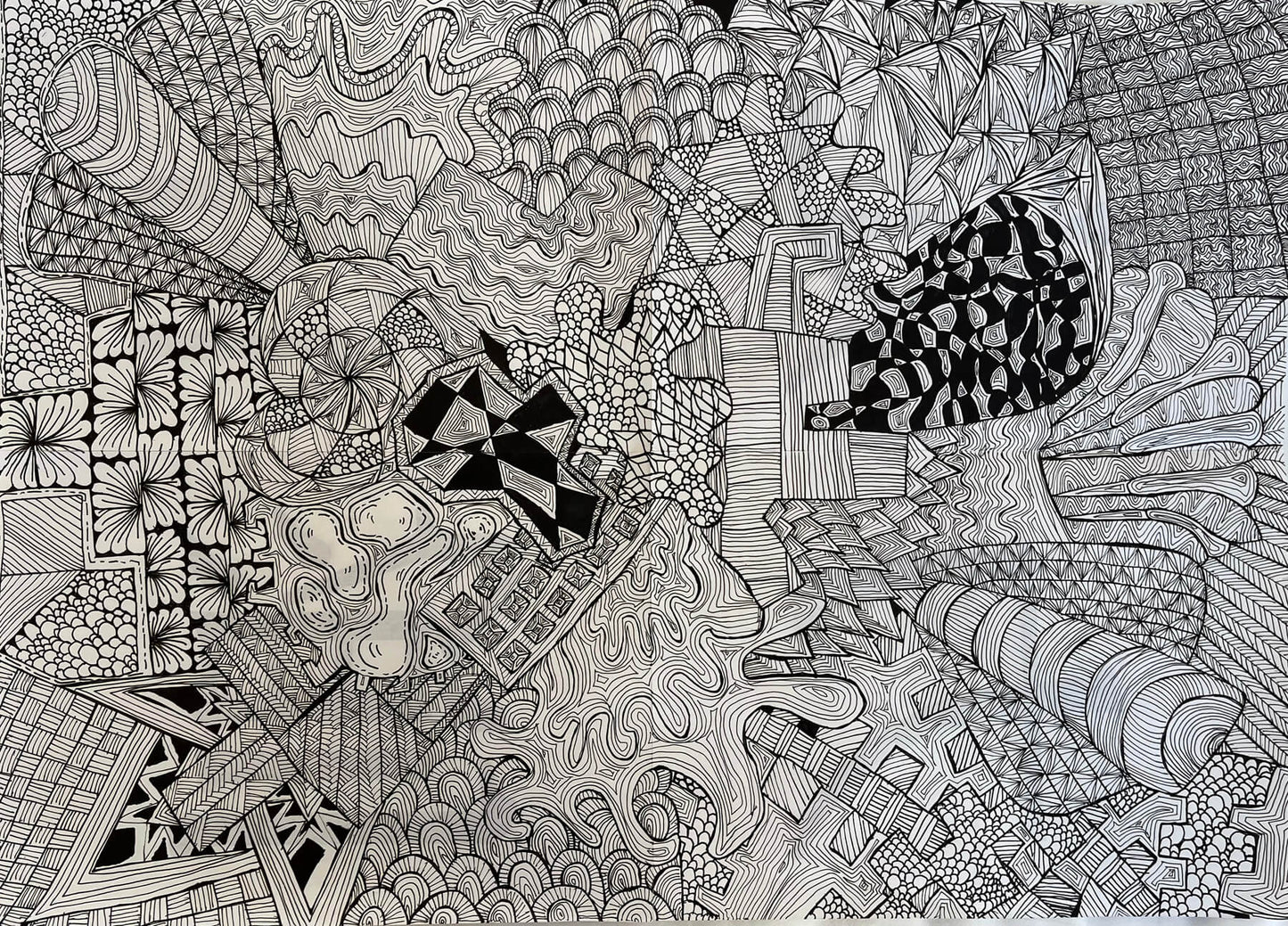 展示用絵画：私のインサイドヘッド [作者:樹]