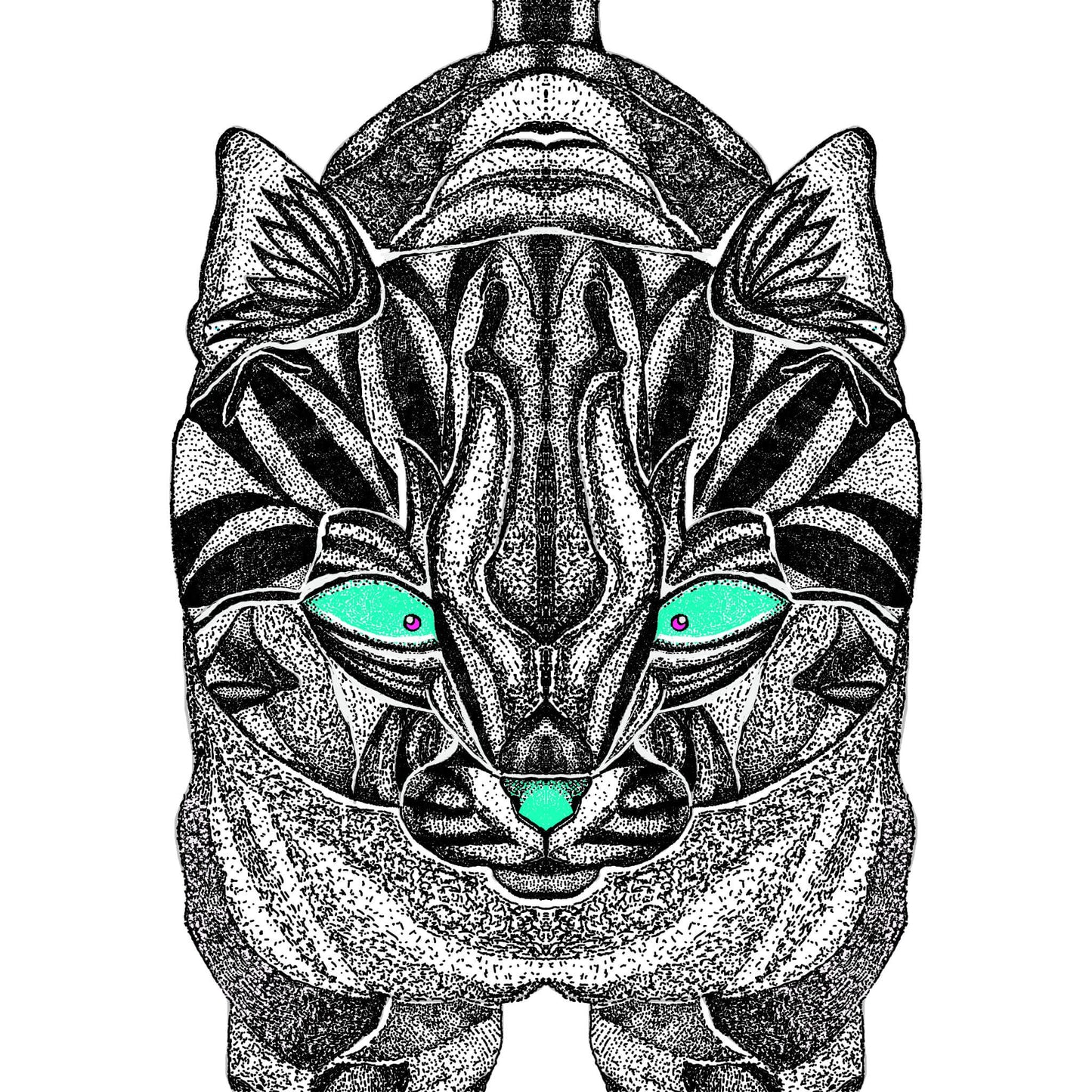 鋭い目線の猫 [作者:樹]