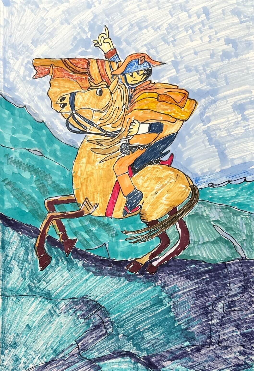 展示用絵画：なぽれおん [作者:上原　いく子]