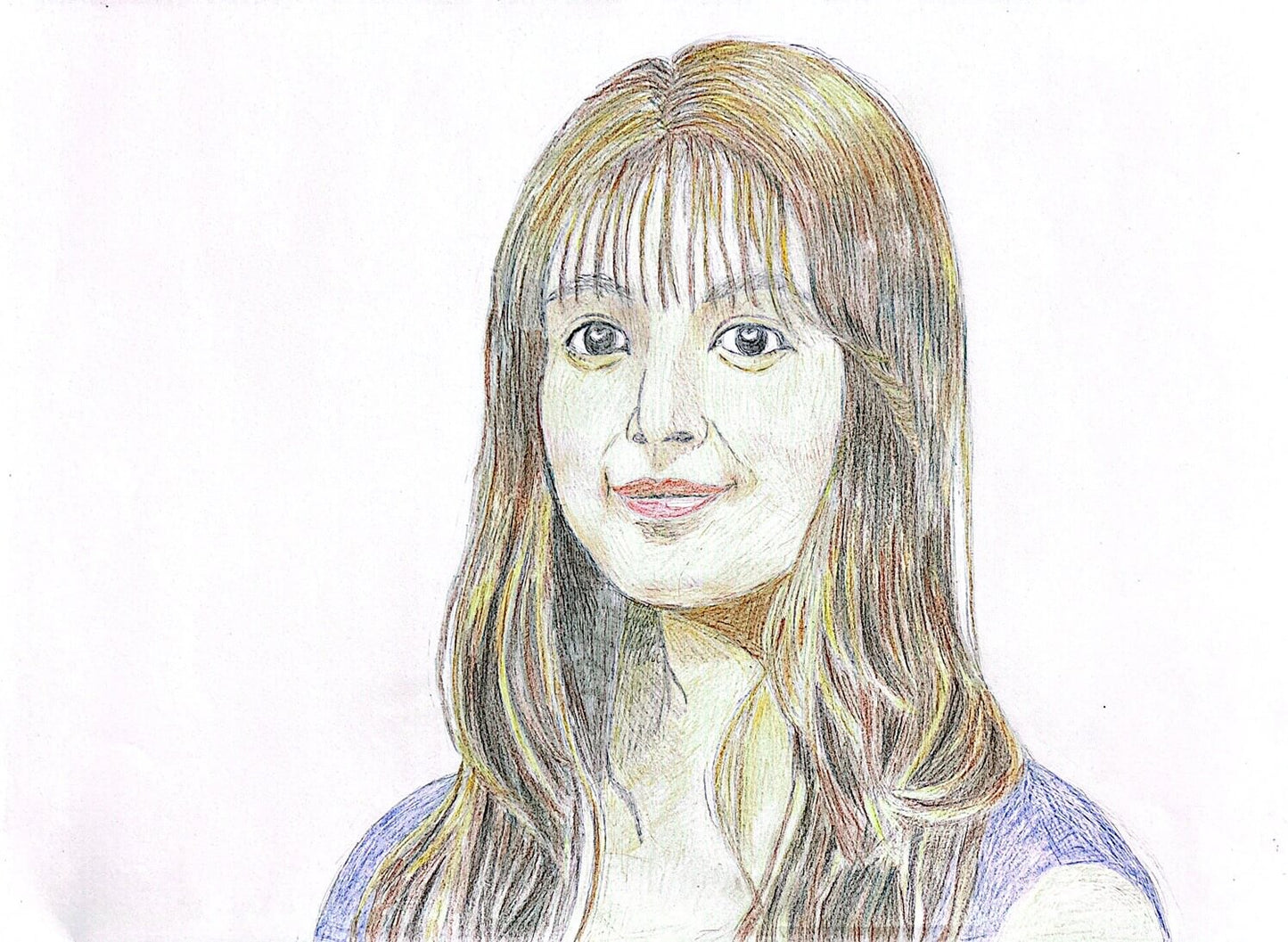 展示用絵画：ロングヘア― [作者:川村　まり]