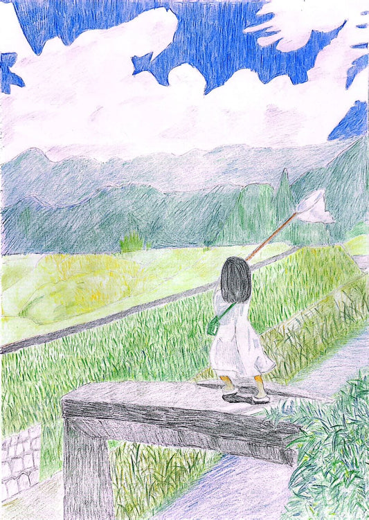 展示用絵画：夏休み [作者:川村　まり]