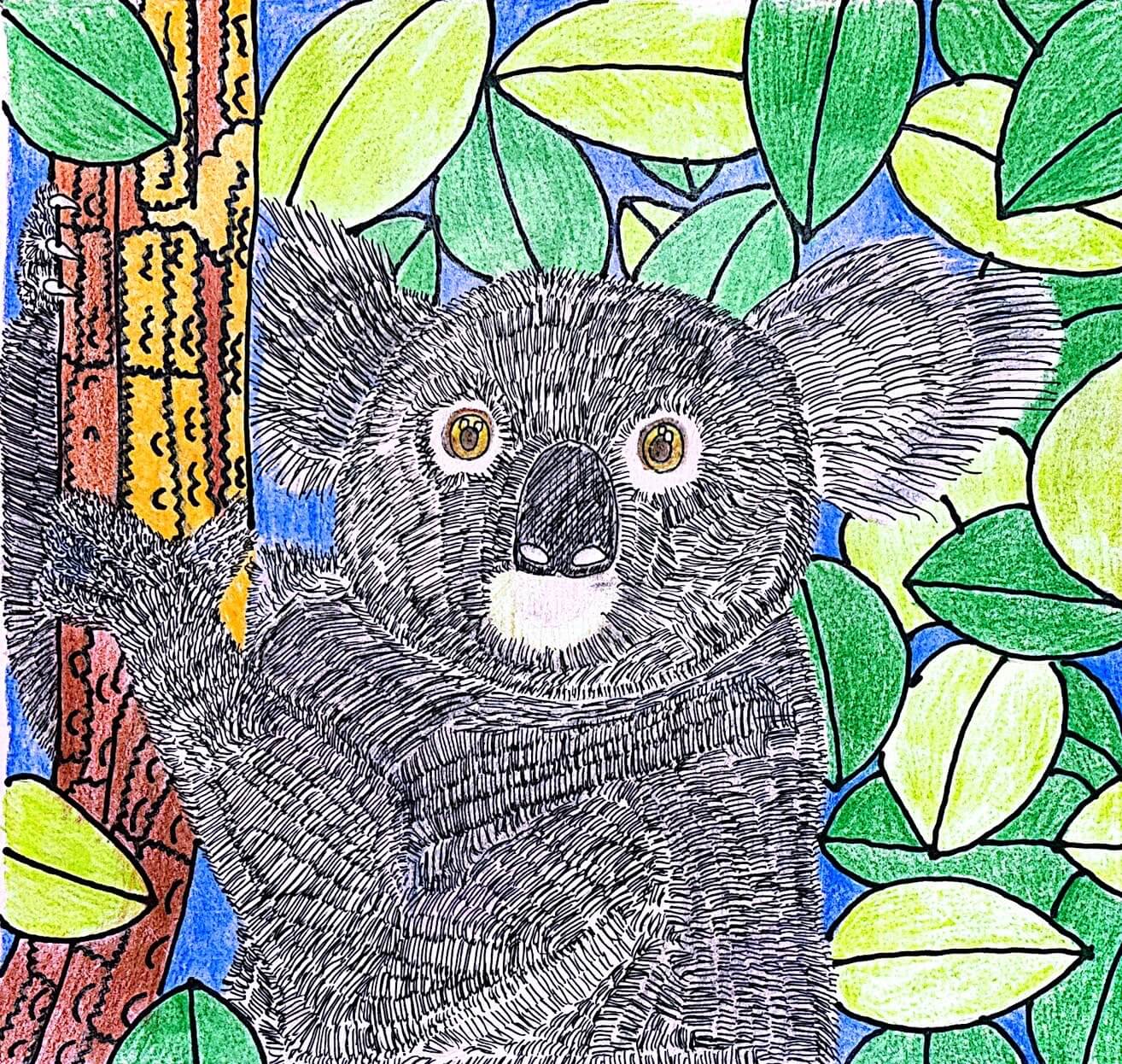 展示用絵画：coala [作者:樋口　ひとみ]