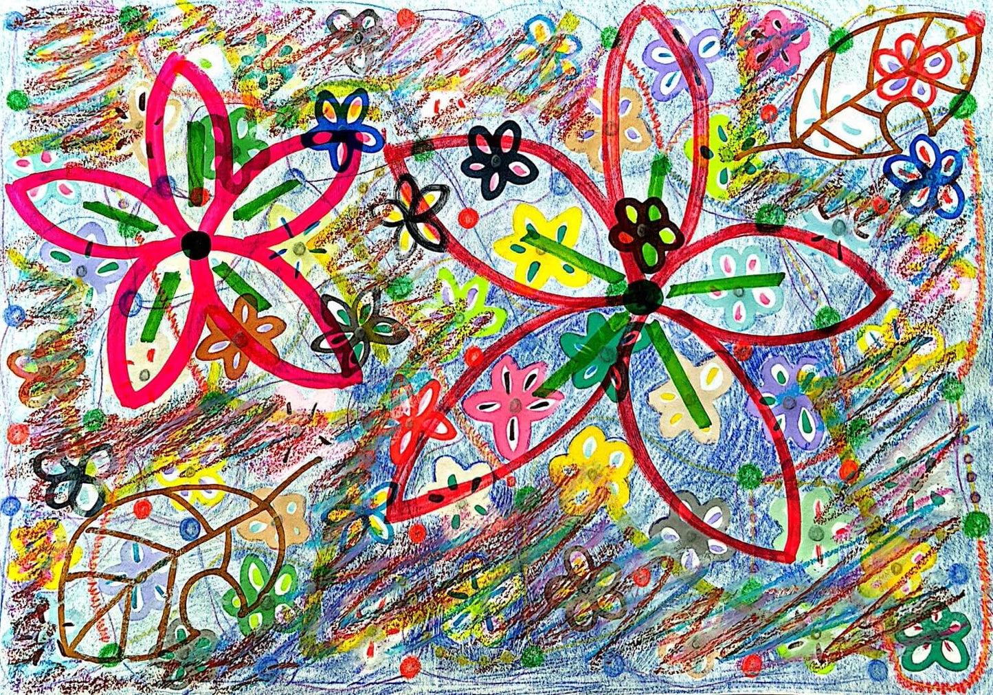 展示用絵画：華 [作者:西本　知世]
