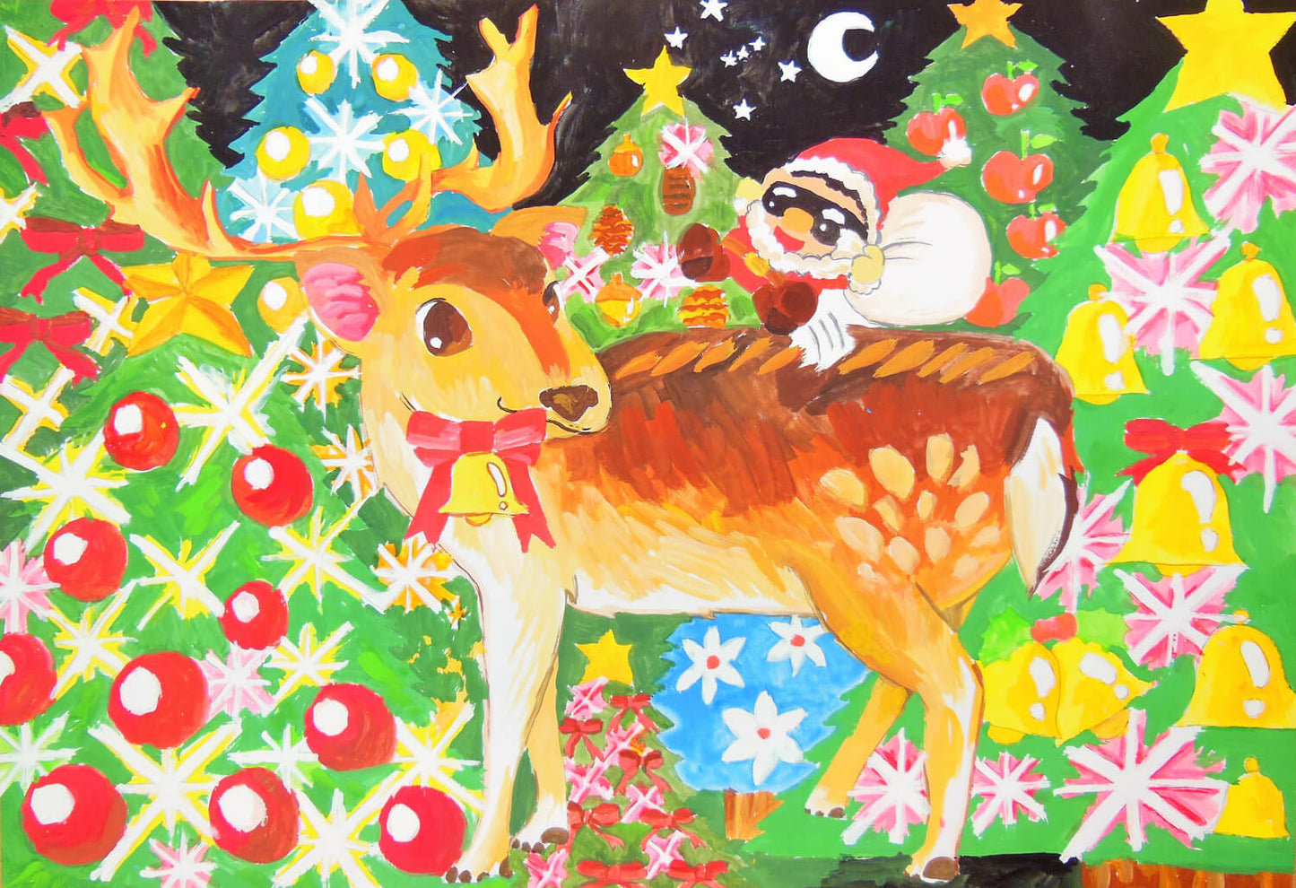 展示用絵画：メリークリスマス [作者:本村　実希]
