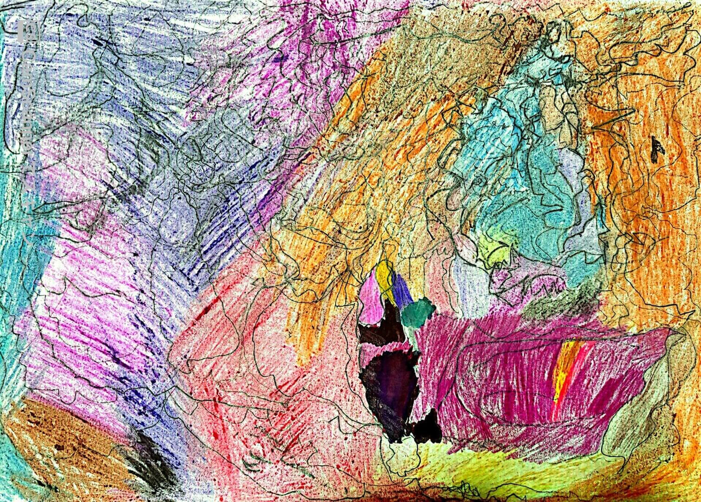 展示用絵画：色 [作者:脇　拓磨]