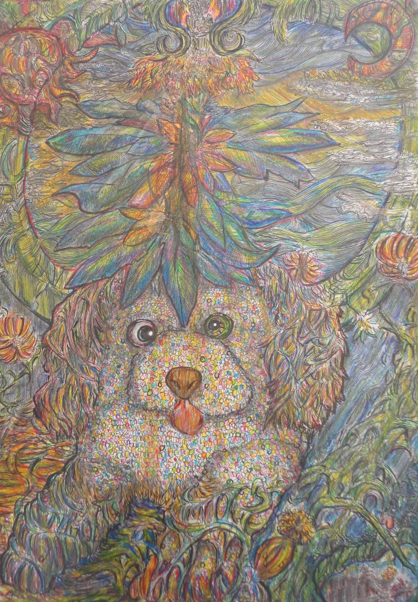 展示用絵画：命の輪 [作者:katou]