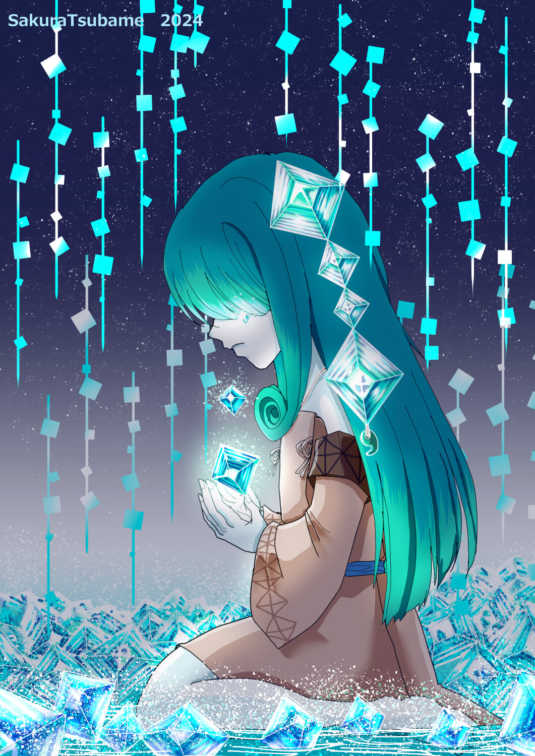 展示用絵画：どうしてわたしの気持ちは分かってくれないの？ [作者:さくら　つばめ]