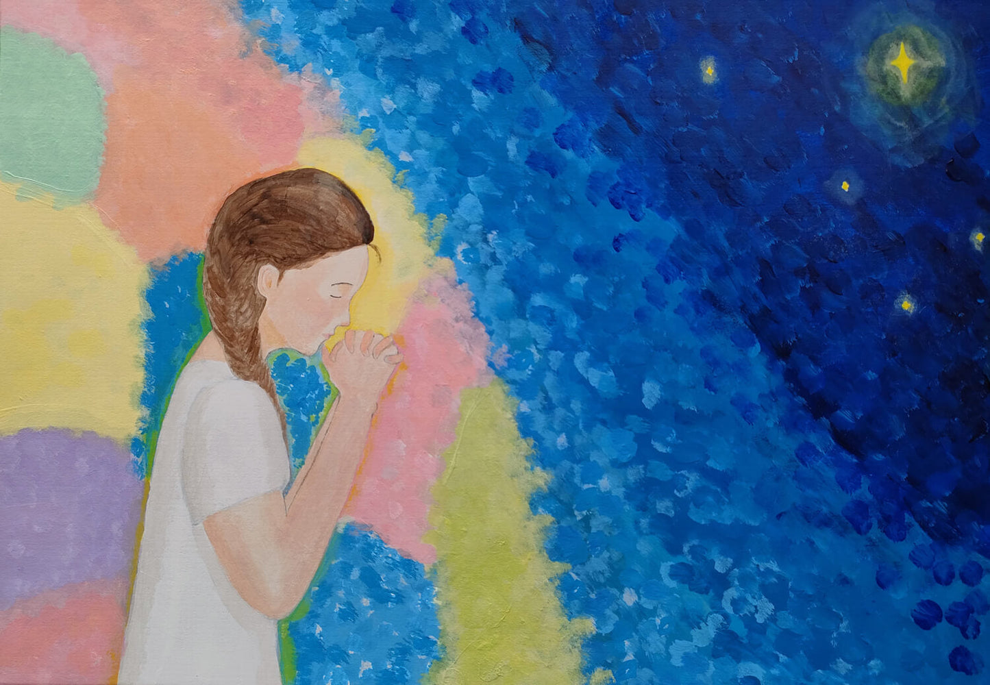 展示用絵画：星に願いを [作者:わさびん]