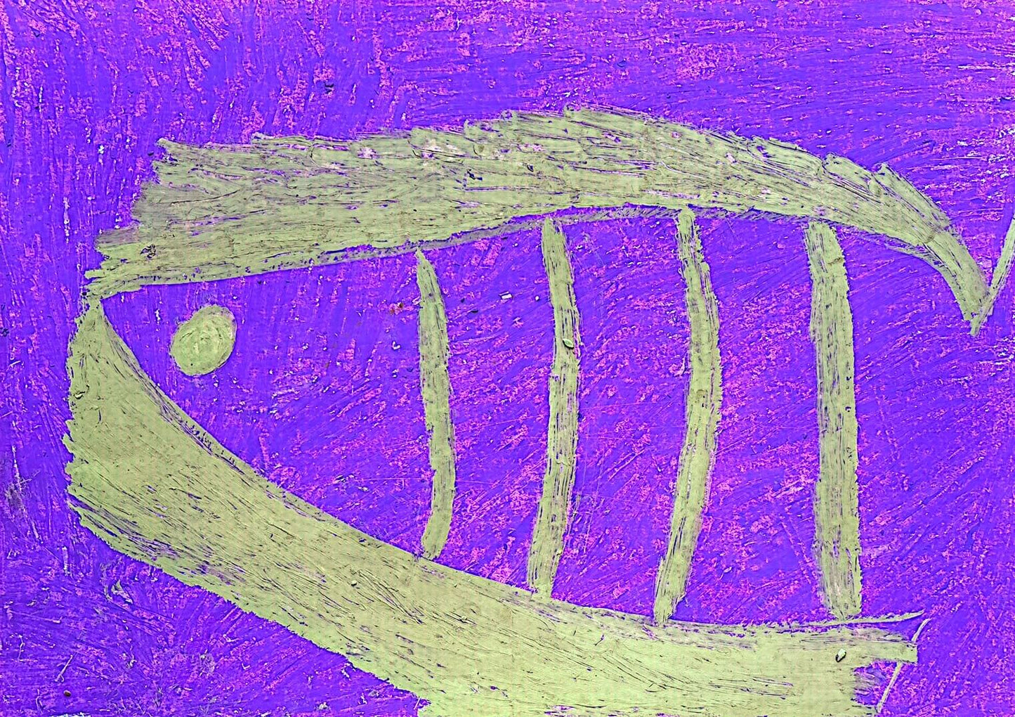 展示用絵画：深海魚 [作者:廻 美春]