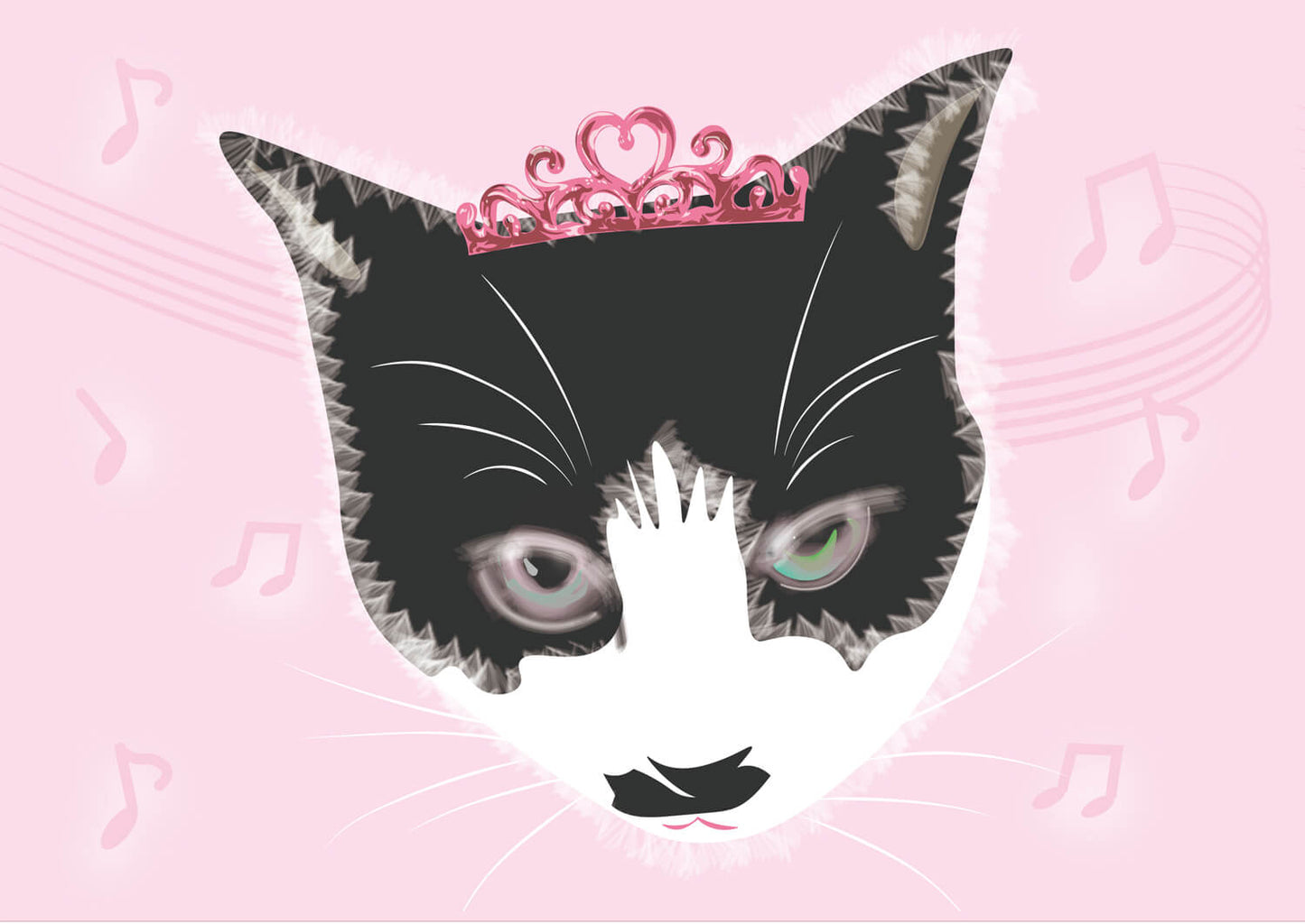 展示用絵画：猫 [作者:晴恵]