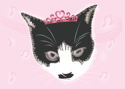 展示用絵画：猫 [作者:晴恵]