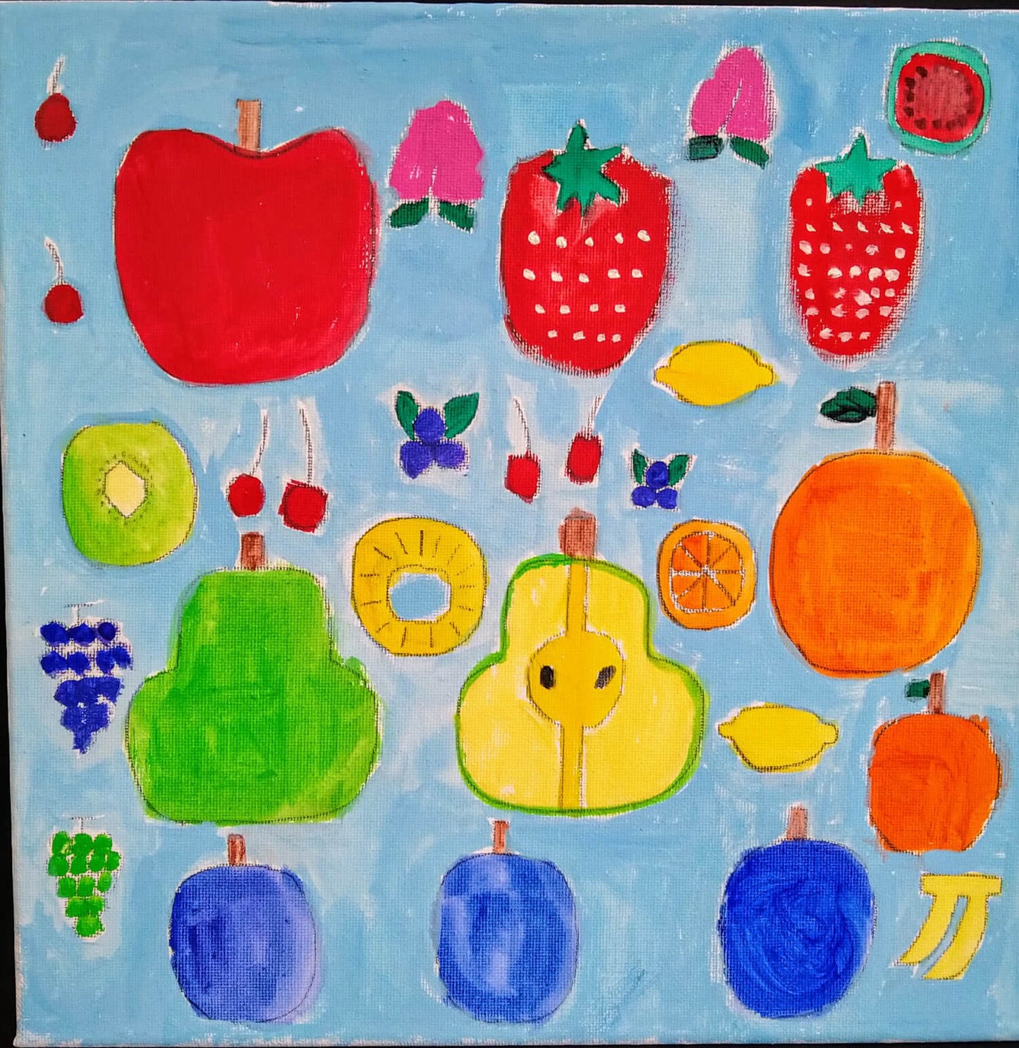 展示用絵画：くだものいっぱい [作者:KO☆]