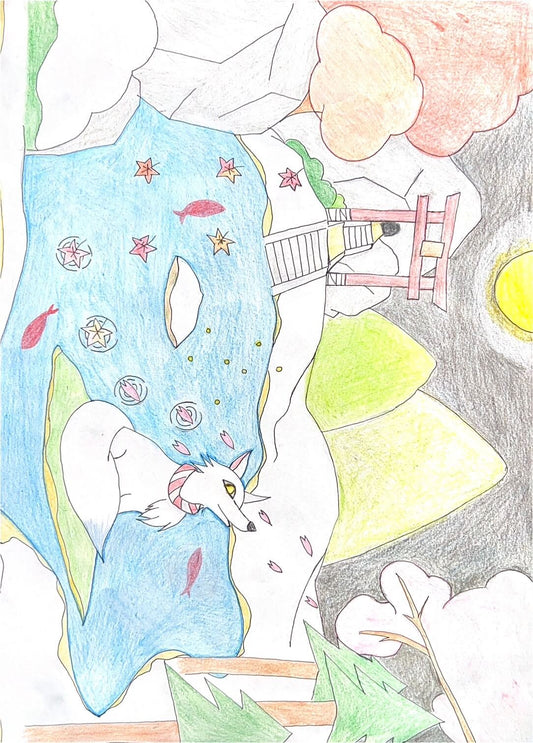 展示用絵画：春夏秋冬とおきつね様 [作者:ルード]