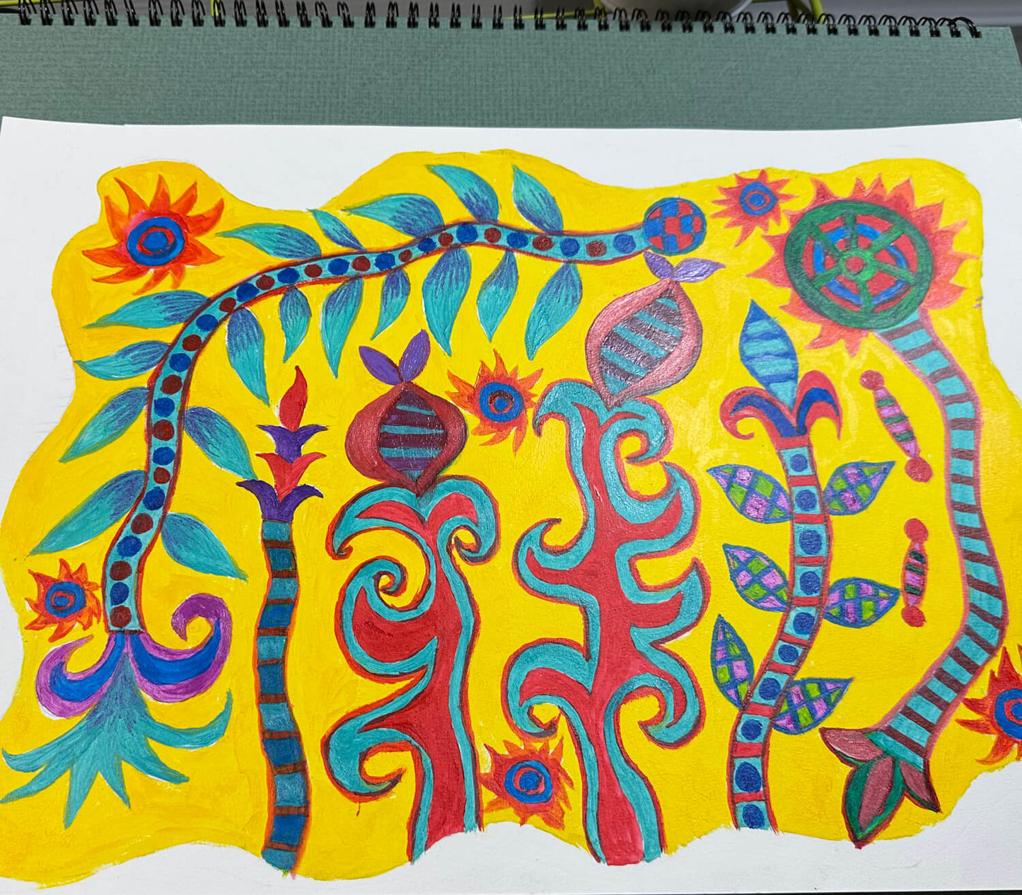 展示用絵画：もののけ [作者:山田智世]