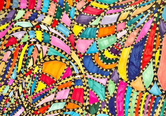 展示用絵画：繋がる縁 [作者:ひな  めぐみ]