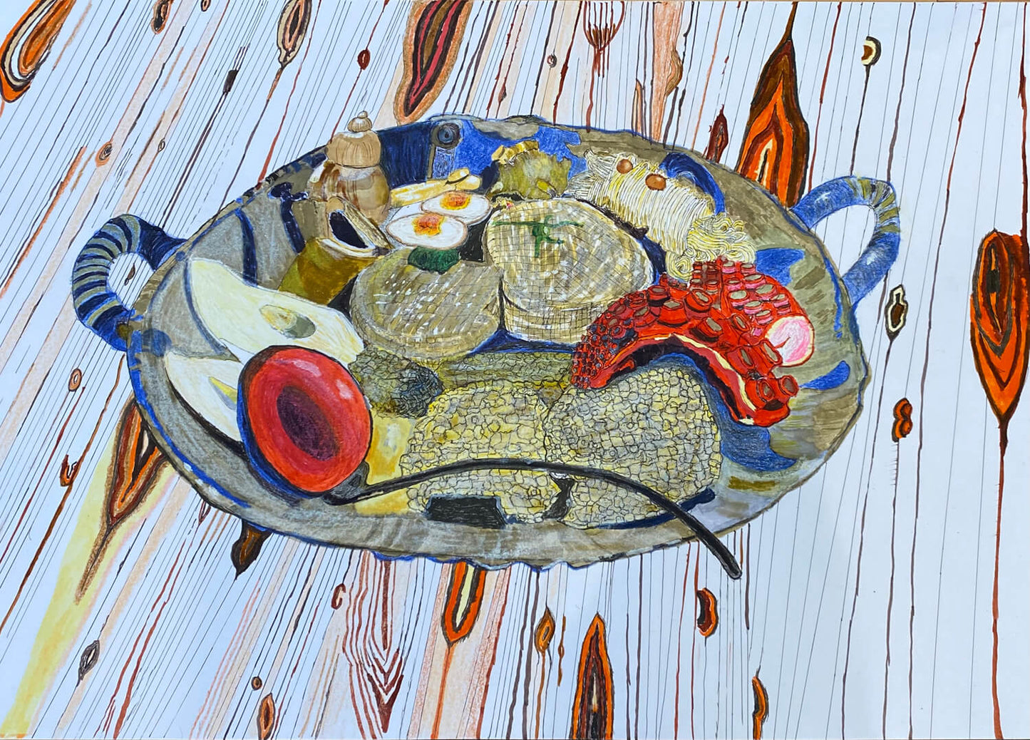 展示用絵画：金沢風おでん [作者:K・太朗]