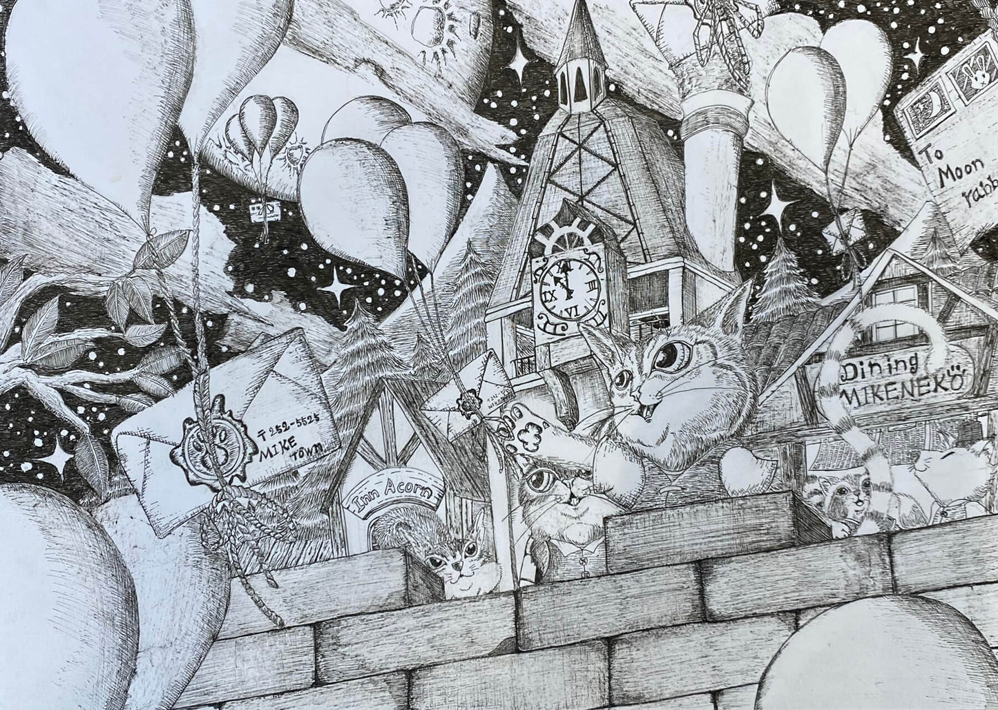 展示用絵画：拝啓、月夜の兎さん [作者:サビー]