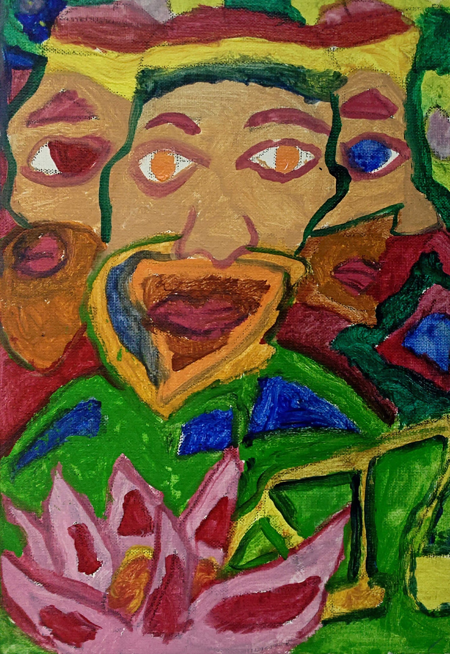 展示用絵画：僕が思うインド神話の神 [作者:ゆうさん]