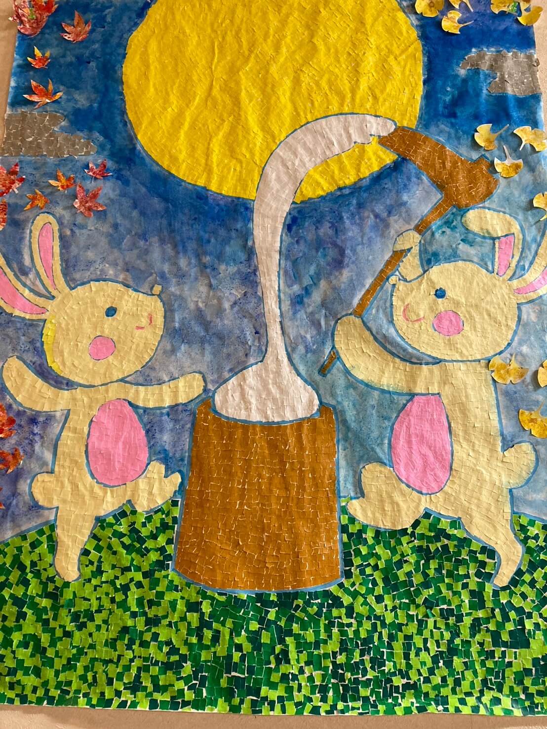 展示用絵画：お月見 [作者:リナっち]