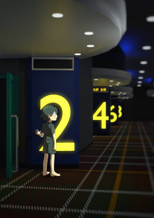 展示用絵画：映画館 [作者:光野　友椛]