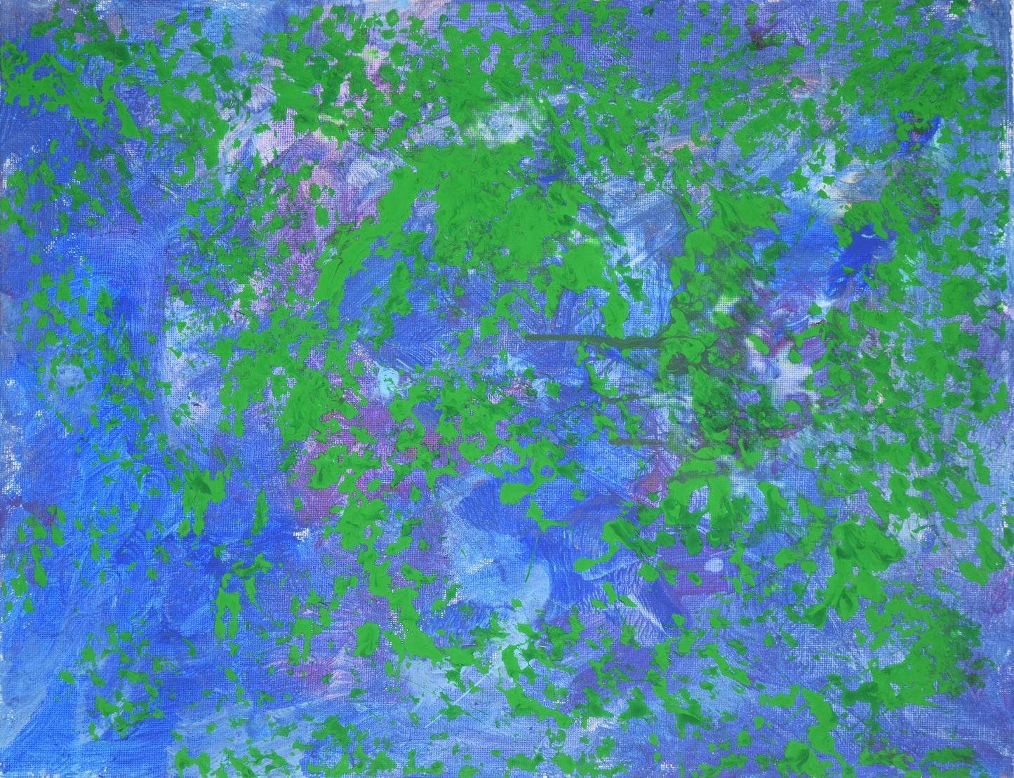水面に映る緑 [作者:森　美夏]