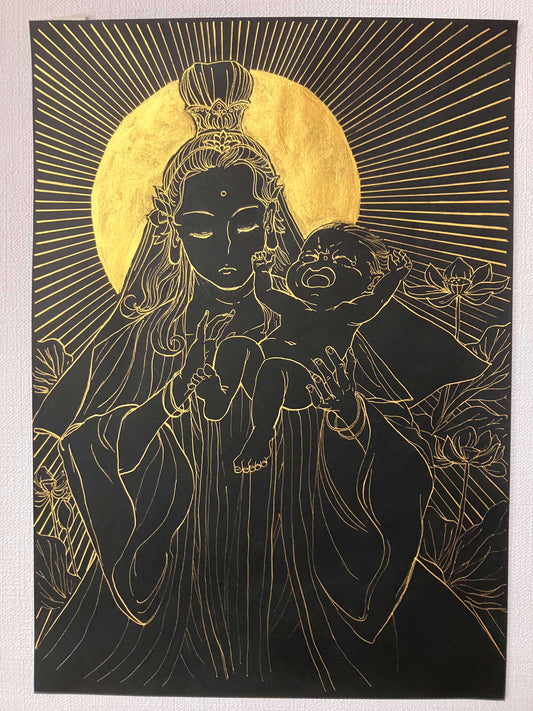 慈母観音像 [作者:荒工山葉]