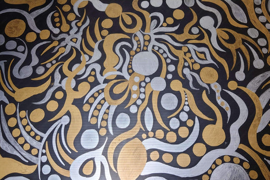 展示用絵画：やっつけ仕事 [作者:佐藤 葉月]