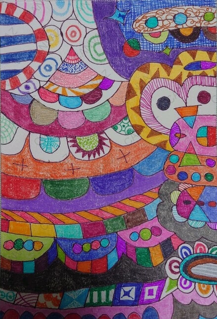 展示用絵画：COLORマシーン(カラーマシーン) [作者:ジル]