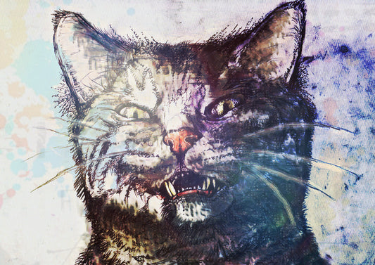 展示用絵画：猫 [作者:3210]