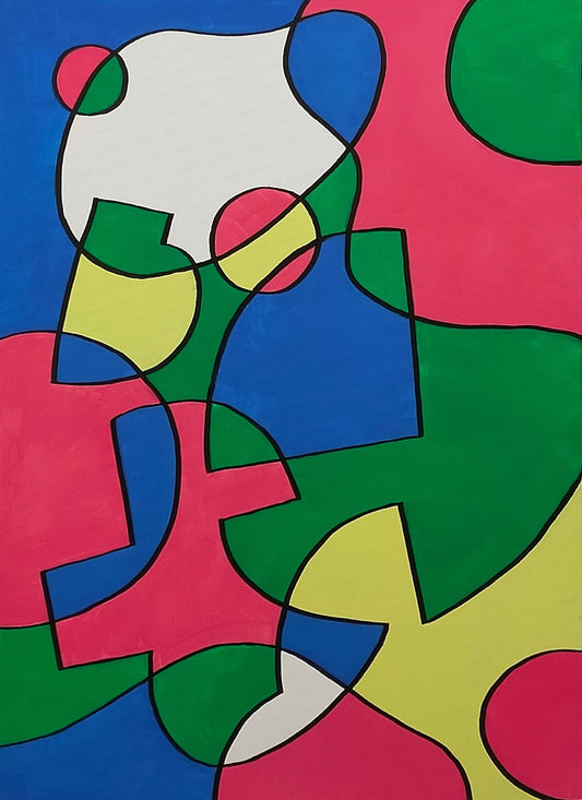 展示用絵画：池の中 [作者:綾TORI]