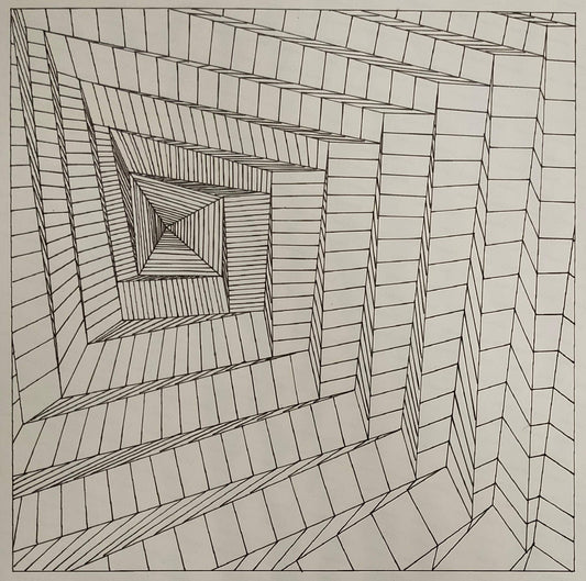 展示用絵画：迷路階段 [作者:綾TORI]