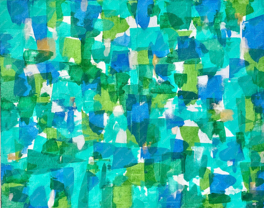 展示用絵画：新緑の季節 [作者:ＭＩＲＩ]