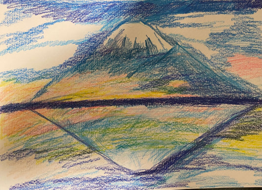 展示用絵画：富士山 [作者:Ayami]