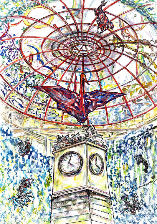 展示用絵画：未来の行方ー七夕・２０１８年7月7日― [作者:HARUMARU♡]